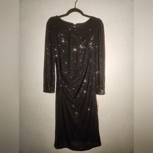 Black Nanette sequins over knee dress